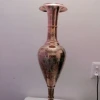 Enamel Colored Brass Flower Vase