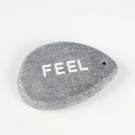 Engraved Semi-Precious Stone Crafts craving letter marble stone gifts