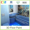 Environmental friendly epoxy liquid plastic 3d floor art paint with low price