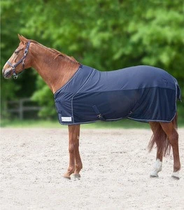 equestrian cotton horse rug with bellyband and tailbag for horse riding
