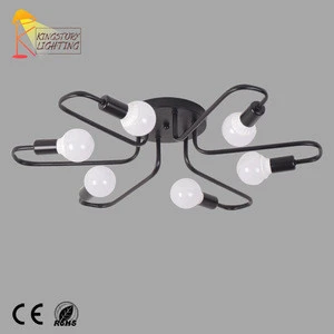 European Metal Modern 40W Surface Mounted Ceiling Lighting For Living Room