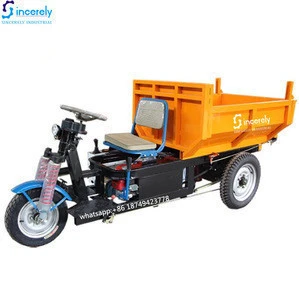 Excellent quality dumper tricycle with hydraulic durable electric mini dumper