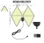 Import F males connector 50 miles HDTV antenna digital tv antenna from China