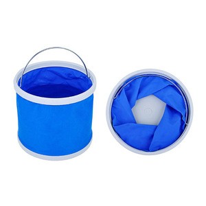 F010 Portable outdoor camping folding bucket car wash fishing bucket