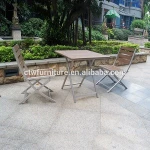 Factory best price top sale folding patio furniture restaurant dining sets