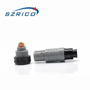 Factory Custom OEM 2P M17 PKG PLG Round Type Fixed Push Pull Connector For Medical Cable