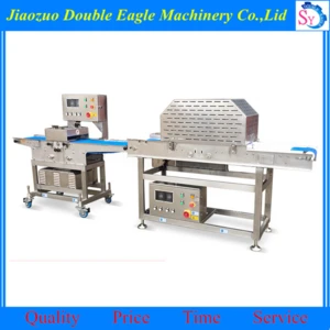 factory direct sale good quality chicken burger making machine/Fried food production line