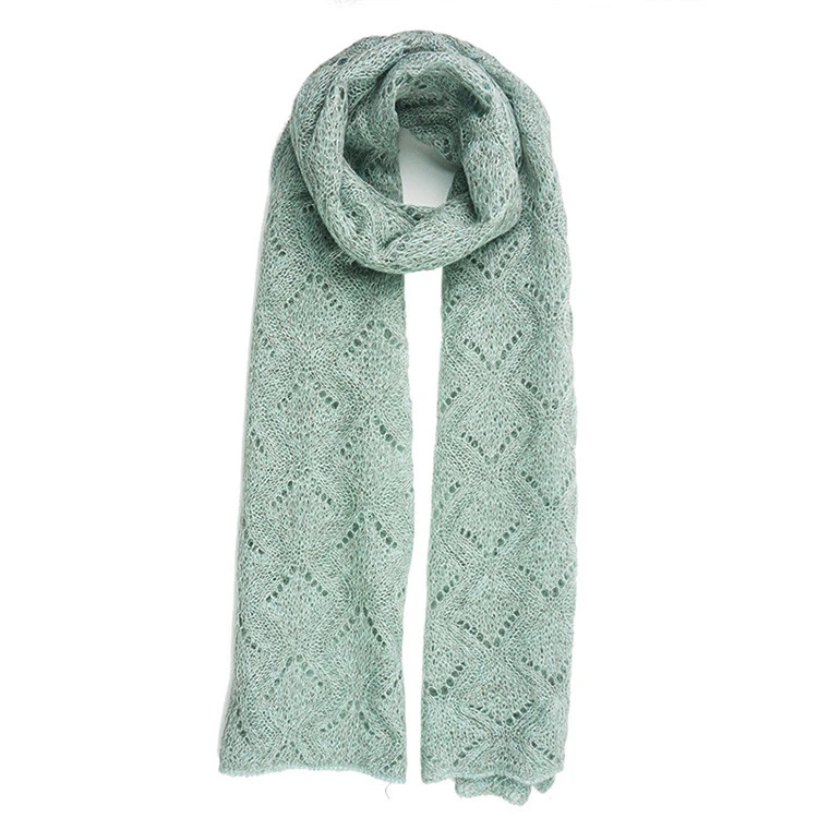 Factory Direct Sales Knitted Scarf Women Designer Soft Warm Winter Scarf