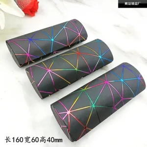 Factory direct sales spring new dazzling pattern handmade glasses box oval large