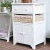 Import Factory High Quality Customized Living Room Furniture Wicker Basket Drawers Wooden Cabinet from China
