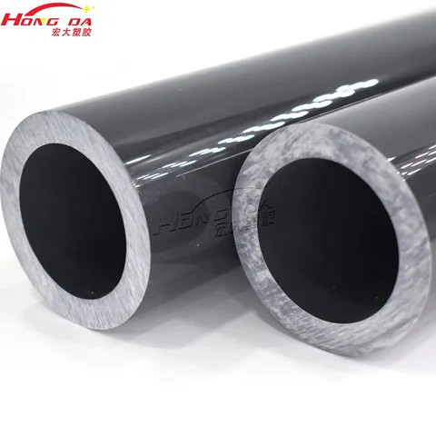 factory made high quality plastic toy ABS round tube plastic extrusion custom black round PVC pipes PP PE PC pulling tubes