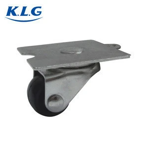 Factory price 1 inch removable iron swivel wheels caster with fixing plate