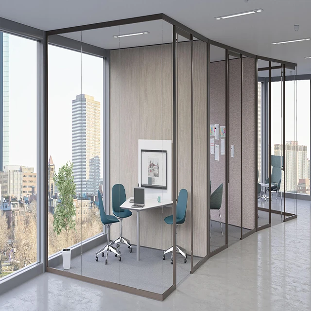 Factory Price double glass partition office glass partition wall