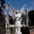 Import Factory price hand carved White marble religious garden statues life size garden decoration angle sculpture For Sale from China