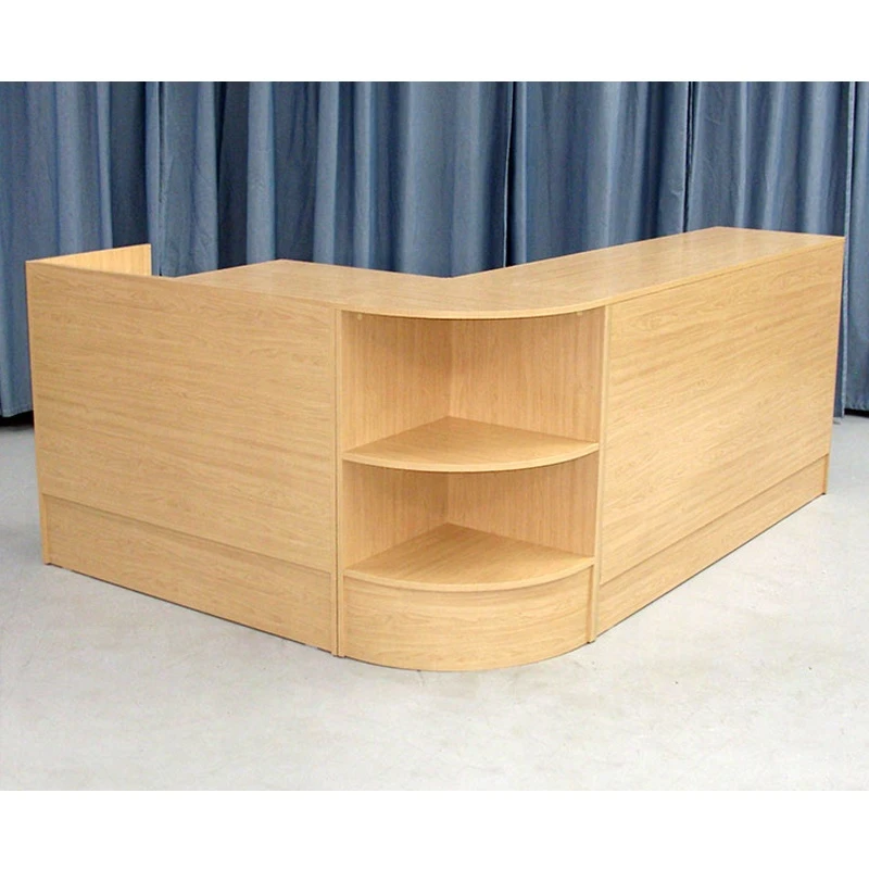 Factory Quality Wooden Checkout Counter For Retail Shop Boutique Cashier Counter Design