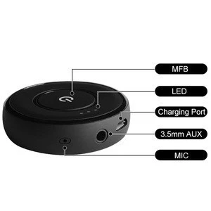 Factory supply Bluetooth Music Receiver Car music Bluetooth Music V4.1 Receiver Audio Adapter to Car AUX Stereo Speaker APTX