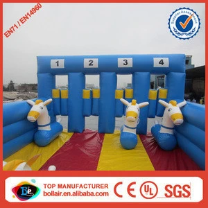 Factory supply cheap horse shaped inflatable jumping animal