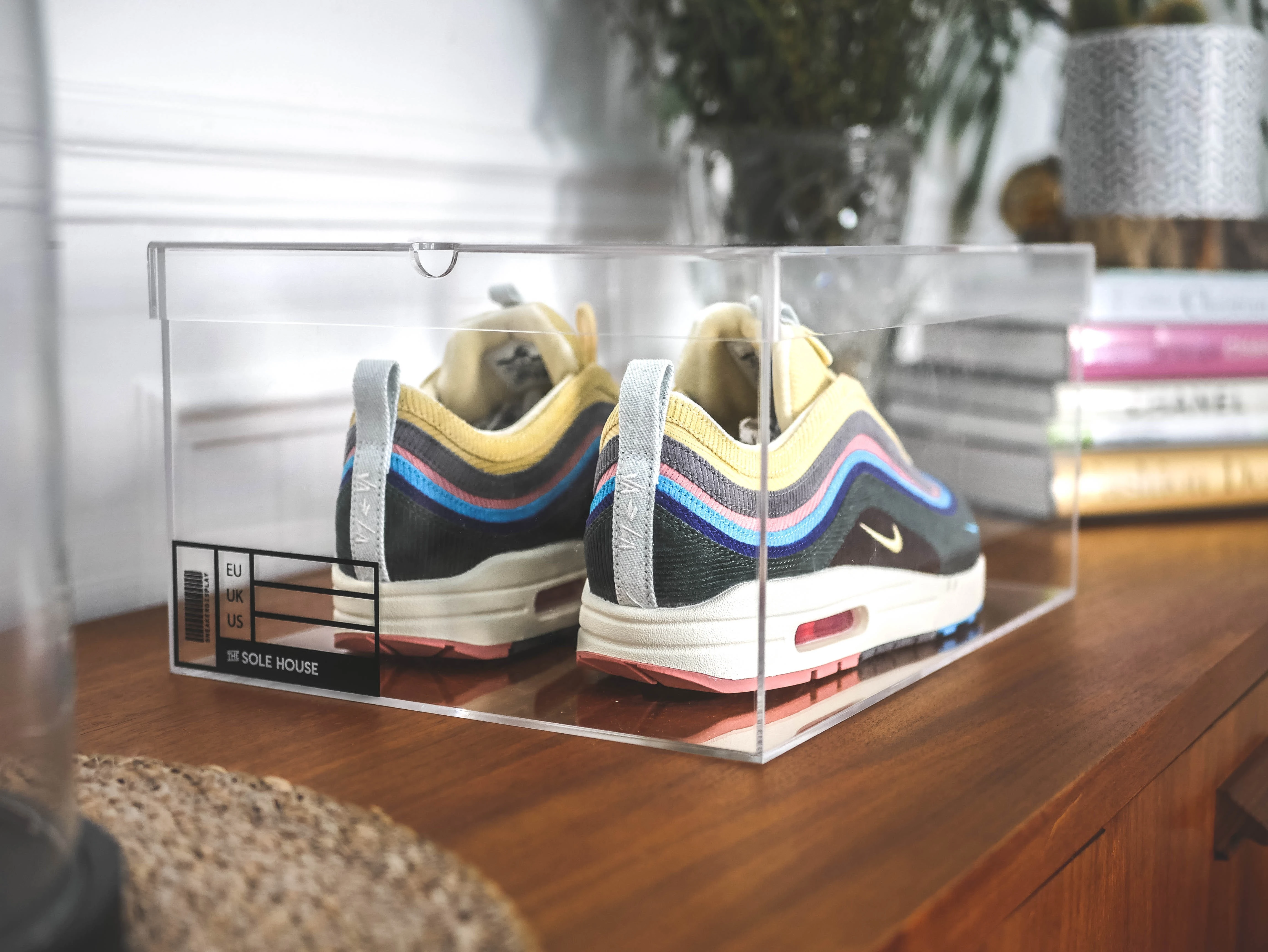 Factory supply Customized Clear Acrylic Shoe Box sneaker display box