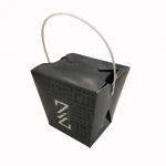 Factory wholesale disposable take away Kraft paper bag for packing