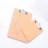 Factory wholesale  mental clip A4 size wooden clipboard