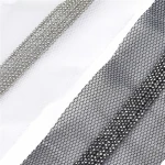 Factory wholesale mesh copper bead chain lace webbing trim DIY clothing accessories beaded chain trousers shoes bags decoration