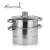 Import Fashion design 32cm de ollas three layers steamer pot stainless steel large food steamer from China