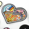 Fashion Garment Mix Computer Embroidered Loving Heart Embroidery Patches For Decoration Accessories