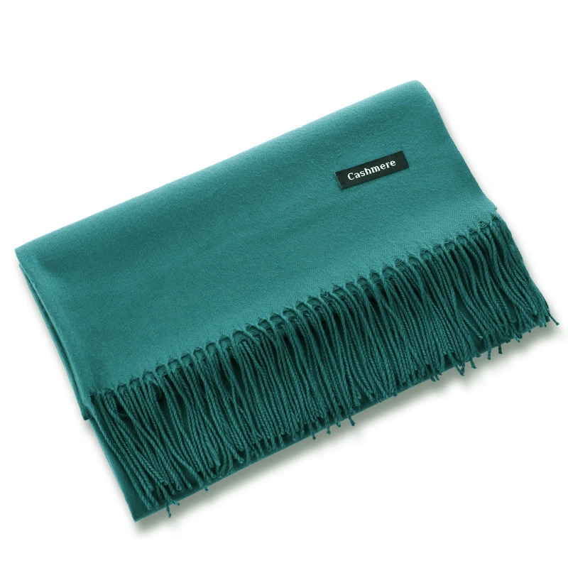 Fashion Lady Warm Long Pure Color Shawl 100% cashmere pashmina winter scarf women