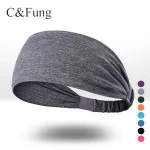 Fashion sports polyester elastic headband, yoga sweatband