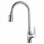 Import Fashion Sprayer Spray White Swivel Taps Goose Neck Button Press Sink Mixer Kitchen Brass Pull Out Faucet from China