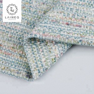 fashionable slubby fabric good price chenille tweed fabric