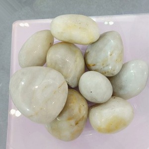 Fast Delivery natural pebbles high polished river stone for garden landscaping