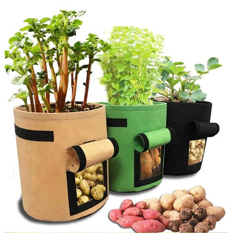 Fast Delivery The factory sales Newest Style felt tree grow bag planting bags grow geotextile grow bag