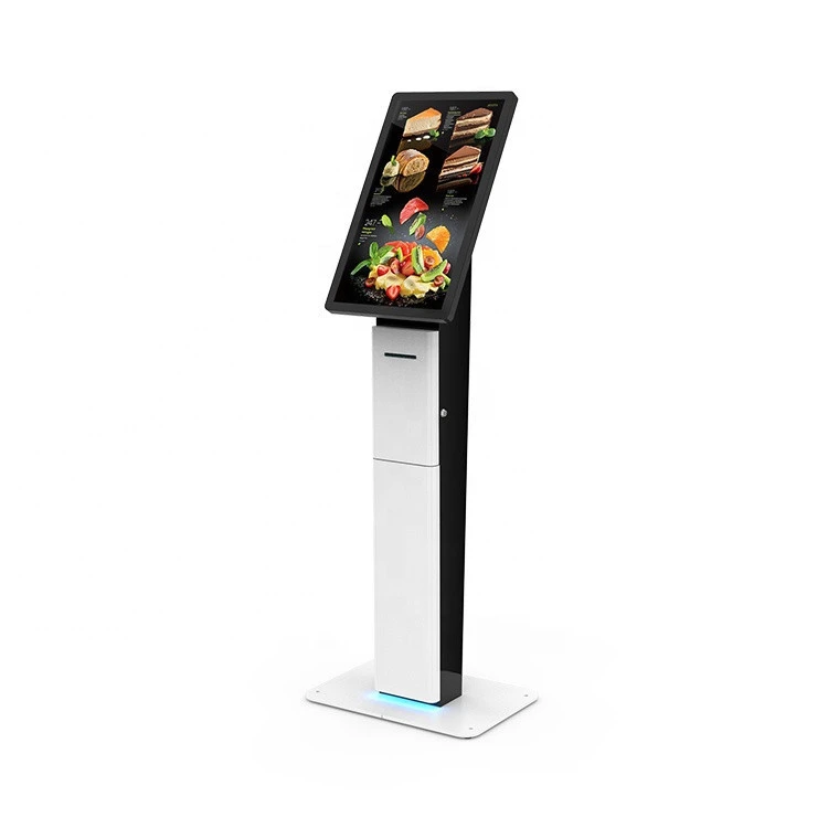 Fast Food Restaurant queue 27 Inch Touch Self Service Payment Ordering all in one self kiosk