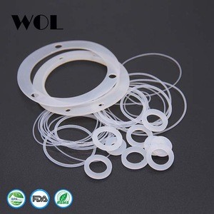 FDA Food-Grade Silicone Round Rubber Flat Gasket for Bottles