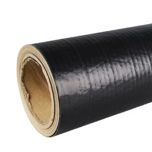 fireproof reinforced black polypropylene film scrim kraft thin heat insulation material roll for rockwool insulation