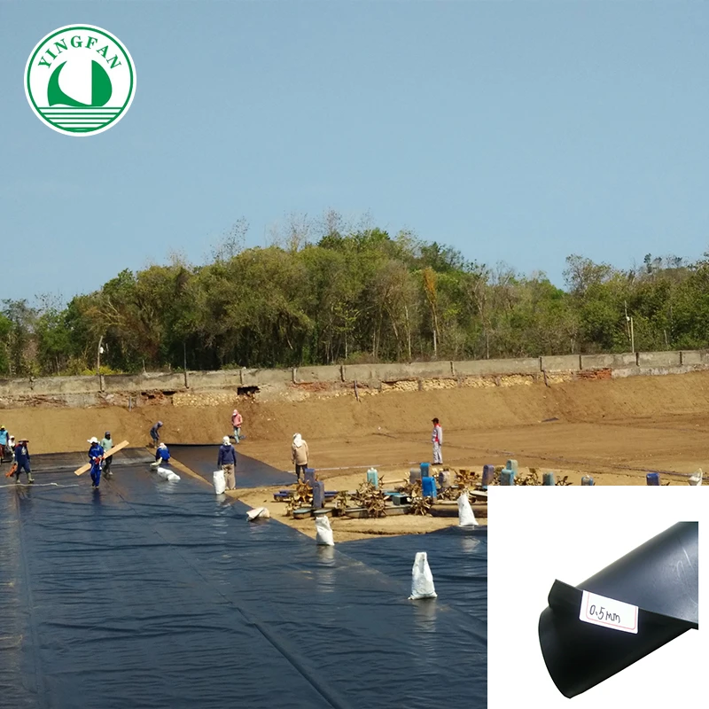 Fish pond anti-seepage material HDPE geomembrane liner 0.5mm