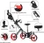 Import Foldable 3 Wheel Push Pull Cart Golf Trolley with Seat Scoreboard Bag from China