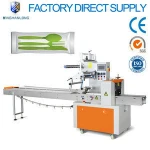 Foshan flow/pillow packing machine equipment for disposable tableware spoon fork tissue