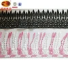 Free sample low price apparel sewing color border embroidered polyester fabric net lace