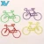 Free samples customize lovely human bicycle paper clip bike with tin box