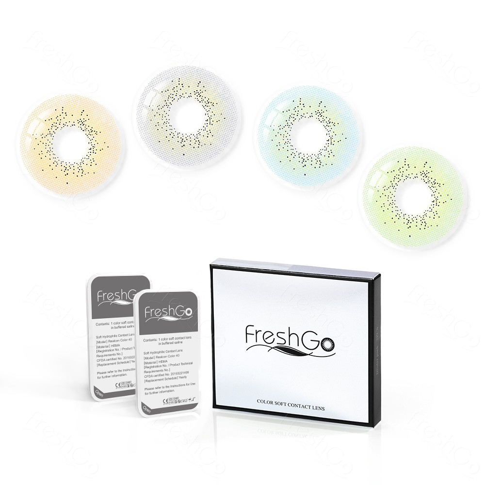Freshgo Wholesale Ocean Series Contact Lenses lentes de contacto Excellent Quality Colored Eye Contacts Color Contact Lens