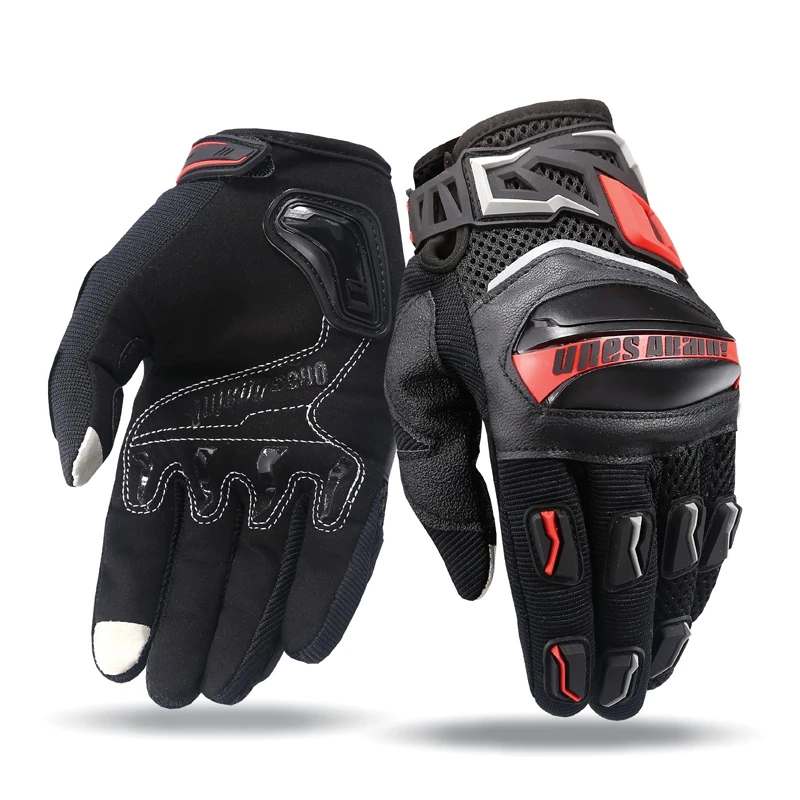 Full Finger Genuine Leather Racing Motorcycle Street Riding Race Motorbike Gloves