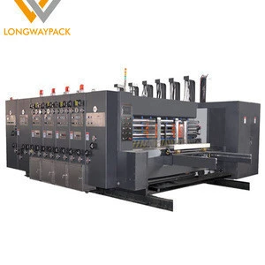 Fully Automatic high speed flexo ink corrugated carton box printing slotting die cutting machinery