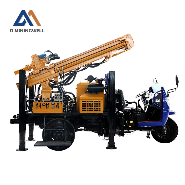 FYL200 Low Price tricycle-mounted air penumatic drilling small water well drilling machine multi-functional water well drilling