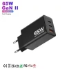 Gan 65W PD Charger kits PD PPS USB Power Adapter PD GaN Charge 65W Small Three Port Outlet Type C