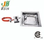 gas fire pit burner prices/sqaure type burner system for gas fire pit