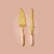 Import Gold Platted Stainless Steel Cake Server Set With Royal Style Handmade Handle Gold Polished Handle wedding server sets from India
