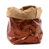 Gold washable kraft paper storage household bag for plants/food/ toys