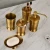 Import golden bathroom shower accessories from China